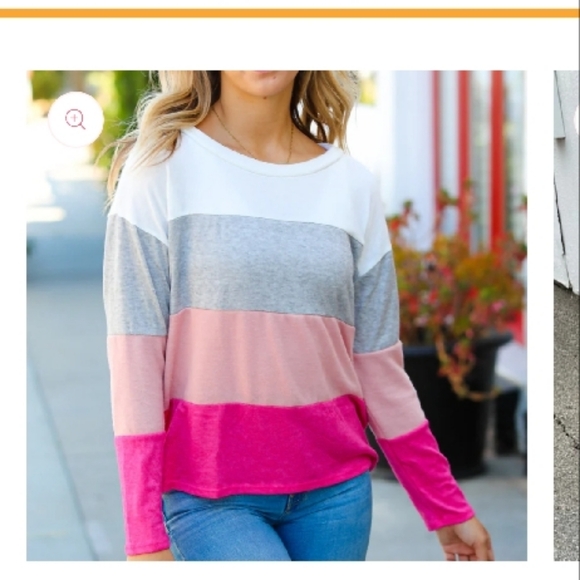 Haptics hacci Color Block Sweater - Picture 4 of 8